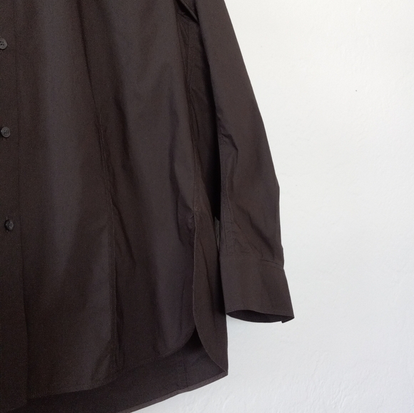 COS Chocolat Brown Oversized Poplin Button Down Shirt 12 - Picture 8 of 13